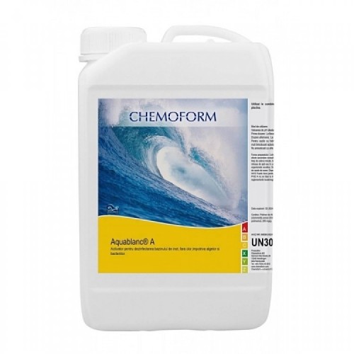 Algicidas nuo dumblių naudojamas su aktyviu deguonimi CHEMOFORM AQUABLANC A, 5l